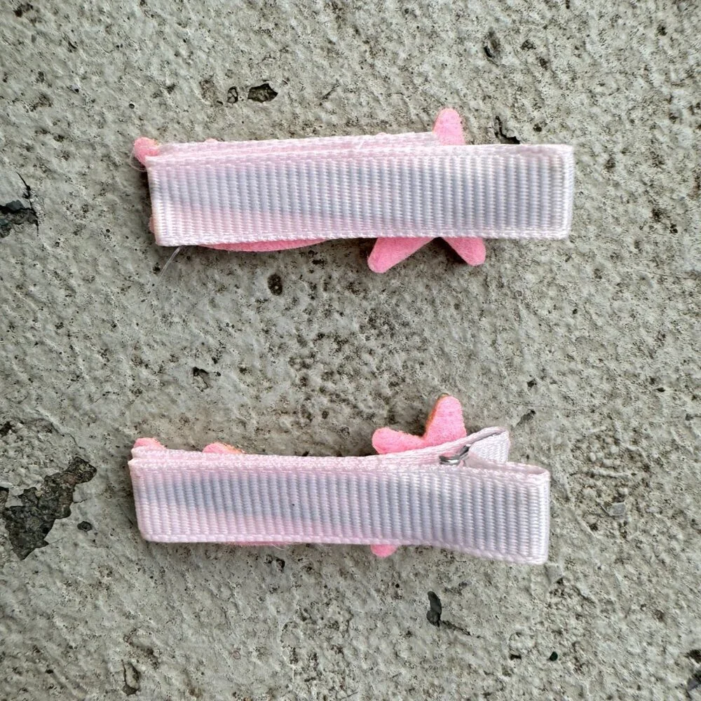 Pink Shooting Star Baby Hair Clips